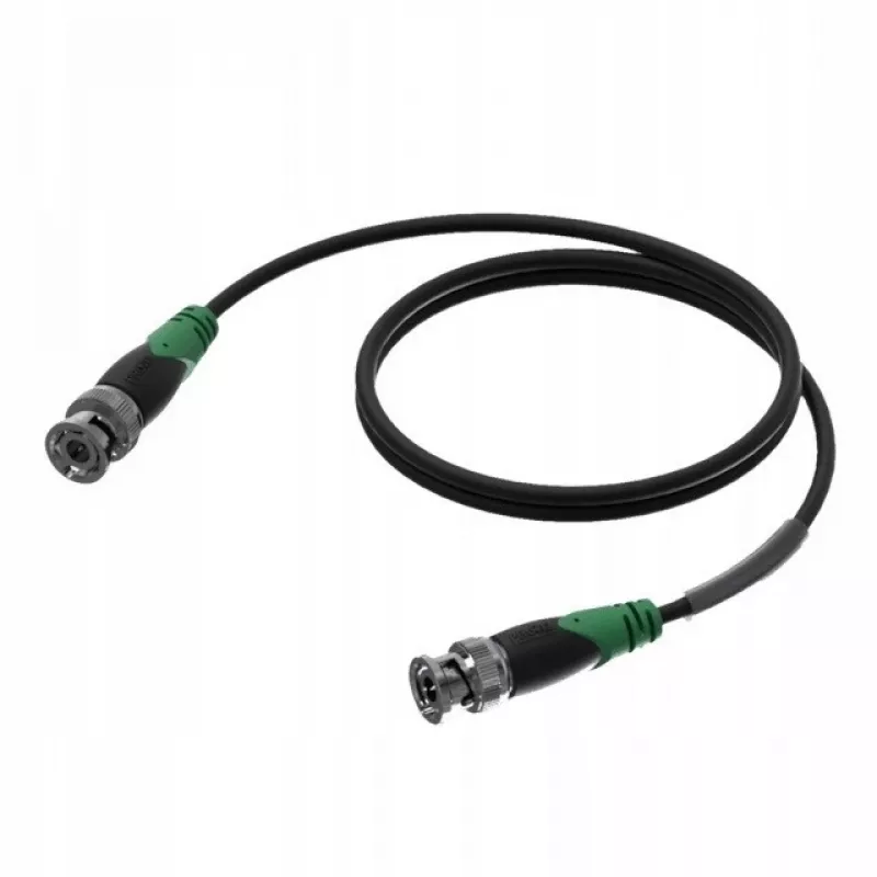 Kabel sieciowy Procab 1KPCL215 BNC MĘSKI BNC MĘSKI 50 OHM 1.5M Czarny