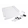 Zestaw do łączenia do piętrowego ustawiania WHIRLPOOL C00855467 dla pralki i suszarki 60 x 60 cm, wysuwana półka, pas i nakładki antypoślizgowe