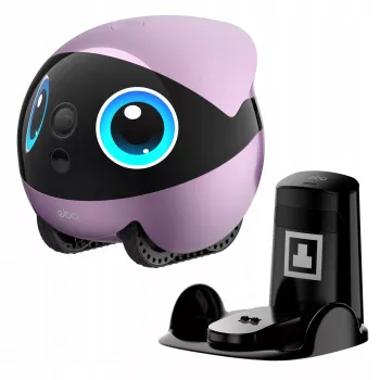 EnaBot Ebo Air 2 Plus Domowy mobilny robot monitorujący z kamerą AI, fioletowy