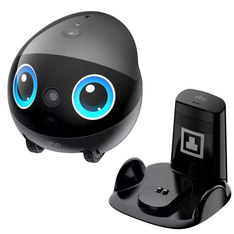 EnaBot Ebo Air 2 Plus Domowy Mobilny Robot Monitorujący z Kamerą AI, Szary