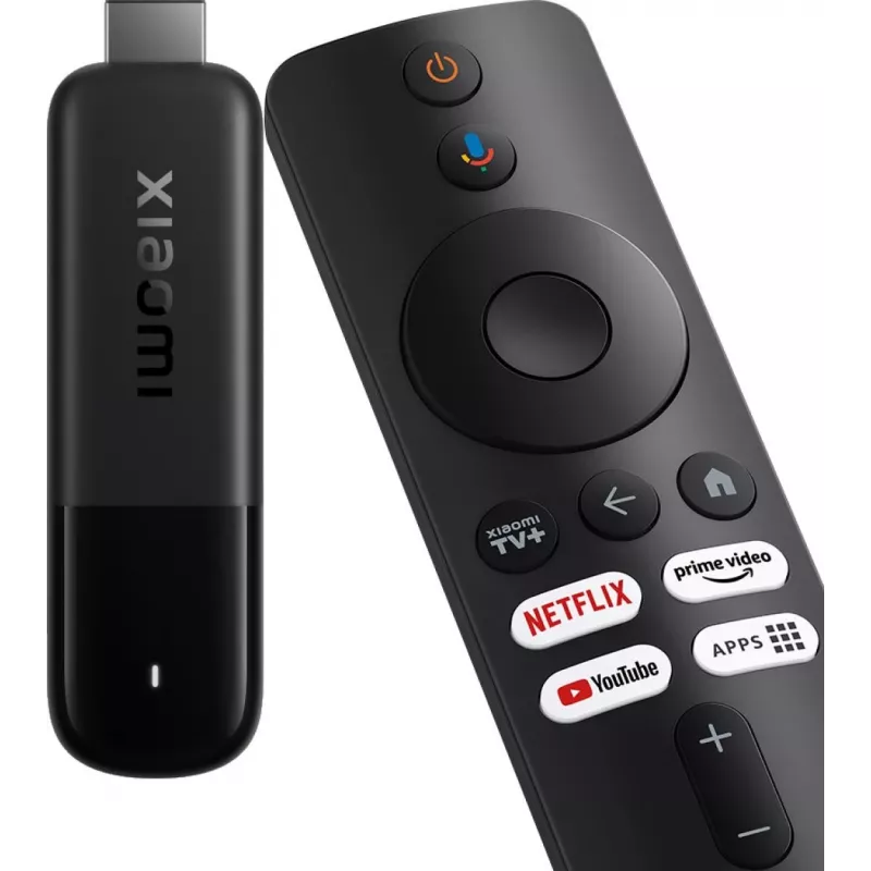 Odtwarzacz multimedialny Xiaomi Smart TV Stick 4K (2. generacja) — 4K@60fps, 6 nm czterordzeniowy Cortex‑A35, 8 GB, Bluetooth 5.2, Wi‑Fi, HDMI