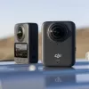 Kamera sportowa DJI Osmo 360 Standard Combo — 8K Ultra HD, 120 MP CMOS, 240 fps, stabilizacja elektroniczna, wyświetlacz 2 cale, MicroSD, 183 g, czarny