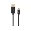 Kabel Goobay USB-C na DisplayPort - pozłacane złącza, rozdzielczości Ultra HD do 4K @ 60 Hz, adapter Thunderbolt 3/4 typu C na DP, kompatybilny z