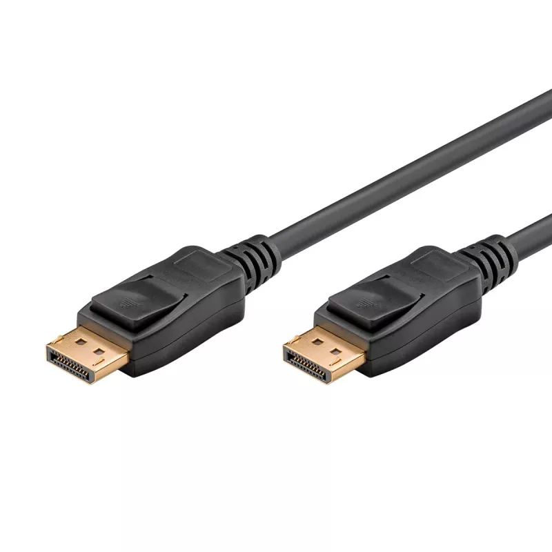Essential kabel DisplayPort Plug > DisplayPort Plug, 8K / 120Hz (czarny, 5 metrów, 40 Gbit/s, DisplayPort 2.0 / 2.1)