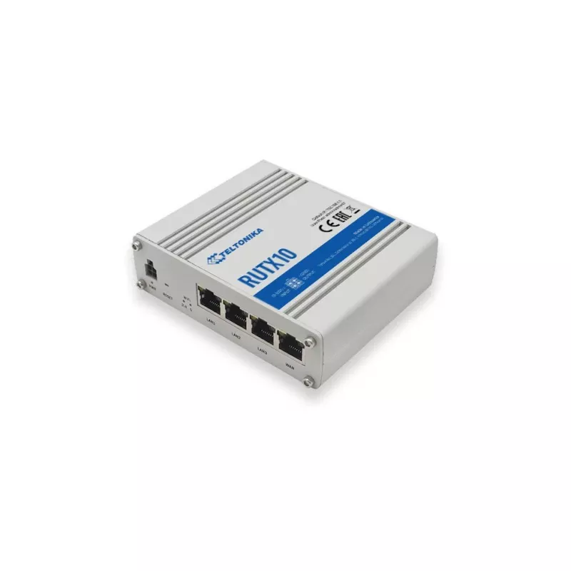 Router bezprzewodowy Teltonika RUTX10, Gigabit Ethernet, Dual-band (2,4 GHz / 5 GHz), biały