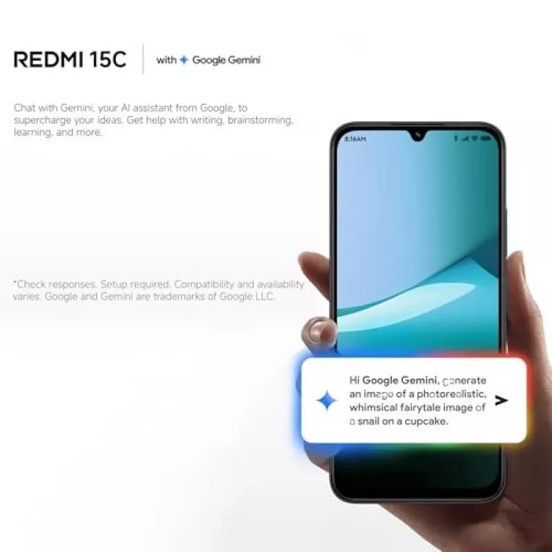 Smartphone Xiaomi Redmi 15C 6,9 cala 4 GB RAM 128 GB pamięci Niebieski, Helio G81-Ultra, 6000 mAh, IP64