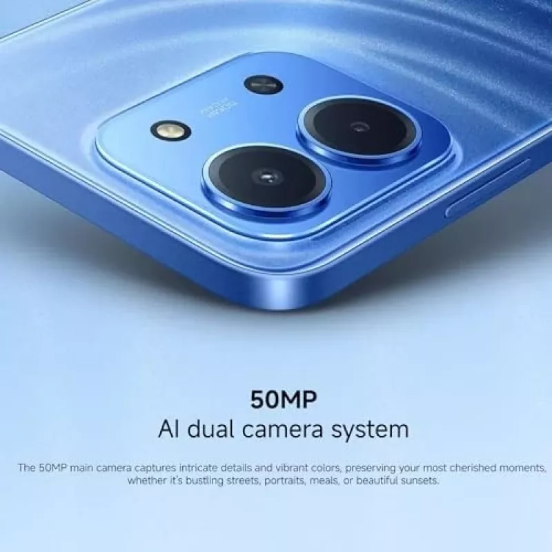 Smartphone Xiaomi Redmi 15C 6,9 cala 4 GB RAM 128 GB pamięci Niebieski, Helio G81-Ultra, 6000 mAh, IP64