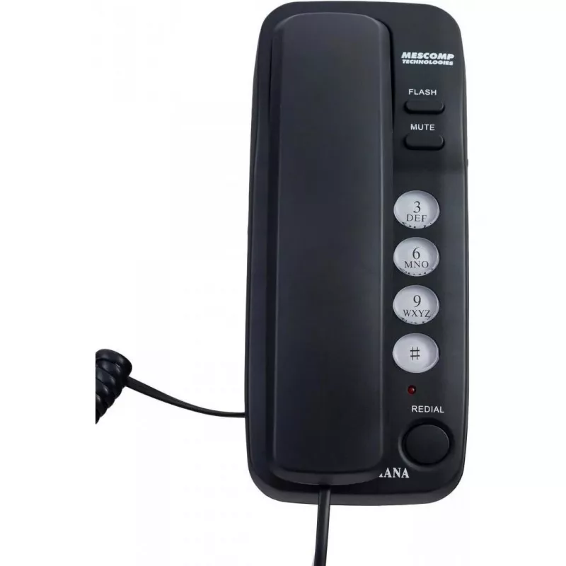 Telefon stacjonarny Mescomp Technologies Mesmed MT 518 Diana Czarny