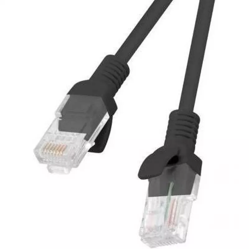Patchcord LANBERG PCU5-20CC-0150-BK RJ45 Cat.5e 1.5M Czarny 10 szt.