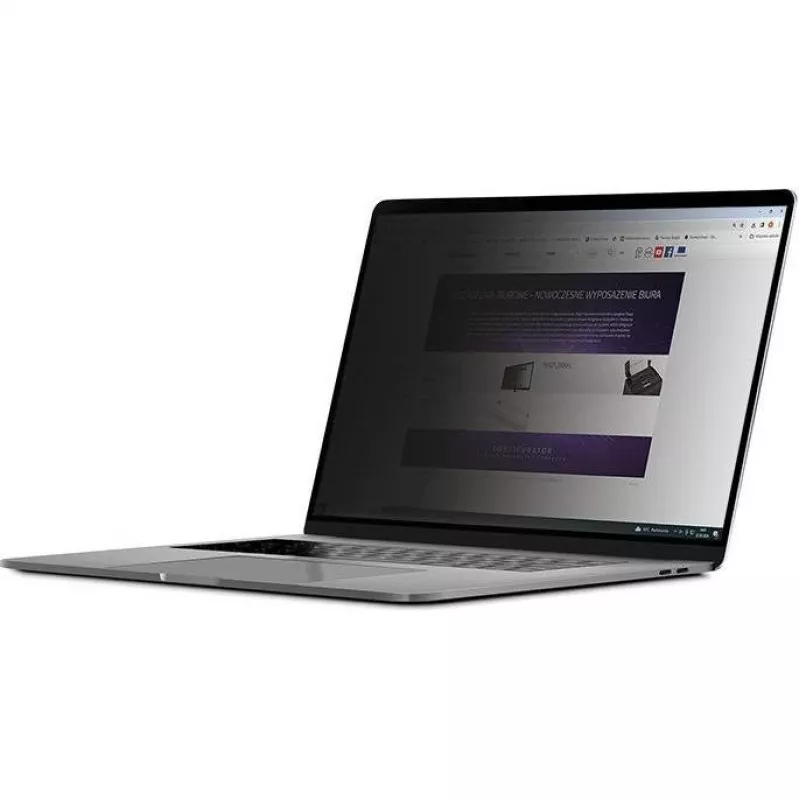 Qoltec Filtr Prywatności GDPR 14 Cali 16:9 (12.20, 16:9), Folia Ochronna na Notebook