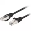 Kabel krosowy Lanberg Cat.6 F/UTP 0,5 m Czarny Fluke Passato Zestaw 10 sztuk (F/UTP, CAT6, 0,50m), Kabel sieciowy