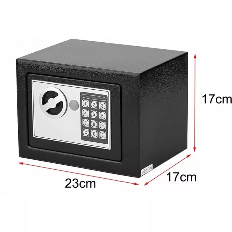 Sejf Extralink Home S-406 z zamkiem elektronicznym, szyfrem cyfrowym i kluczami