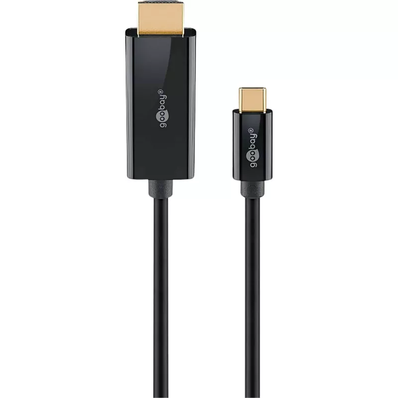 Goobay USB-C -to-HDMI -Cable 4K a 60 Hz 2 m Czarny - -Plug> HDMI (75697)