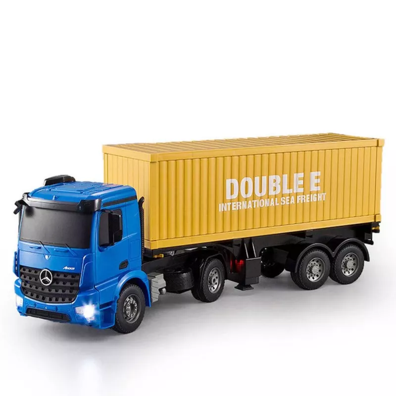 Double E 1/20 Skala Gotowy do Jazdy RC Mercedes-Benz Arocs Naczepa z Platformą