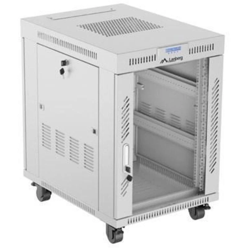 Wolnostojąca szafa rack LANBERG FF01-6815-12SL 15U, 600×800×922 mm, 1200 kg, IP20, szary