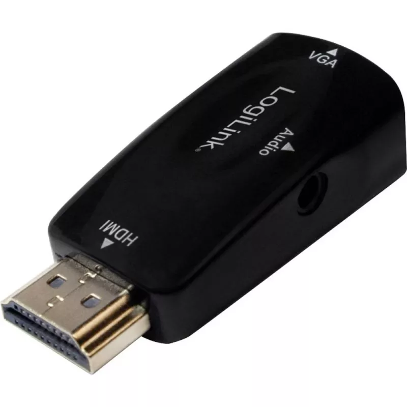 LogiLink CV0107 Przejściówka HDMI-VGA Czarna (CV0107)