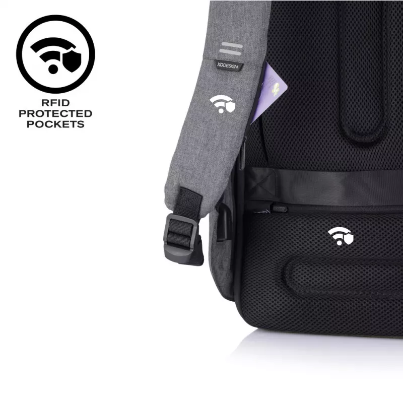 Plecak XDDESIGN Bobby Hero XL — 21,5 l, mieści laptop 17 cali, kieszeń na tablet, panel organizacyjny, czarny