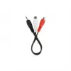 Kabel Audio Jack (3,5 mm) na 2 RCA GEMBIRD CCA-406 20 cm Czarny