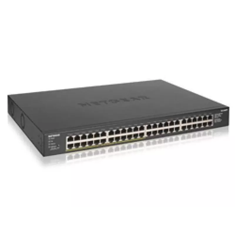 NETGEAR GS348PP Niezarządzalny przełącznik Gigabit Ethernet (10/100/1000) Power over Ethernet (PoE) Czarny
