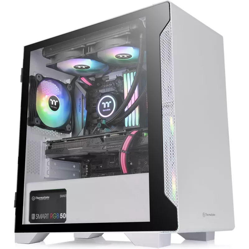 Obudowa PC Thermaltake S100 Tempered Glass Snow Edition Micro Tower Biała
