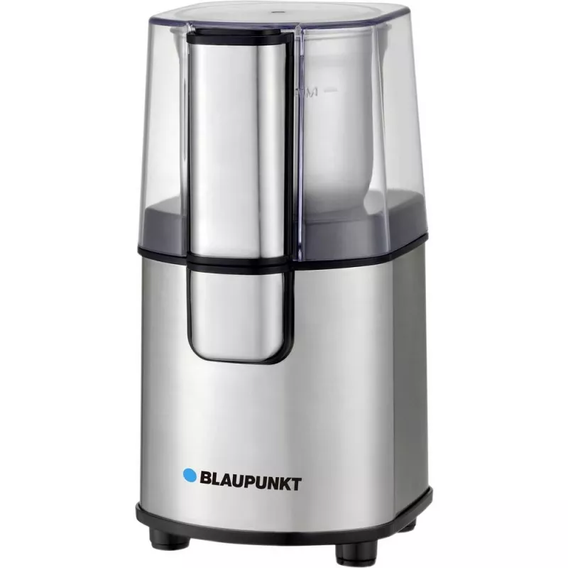 Młynek żarnowy BLAUPUNKT FCG701 — 120 W, pojemność 85 g ziaren, ostrza ze stali nierdzewnej, srebrny
