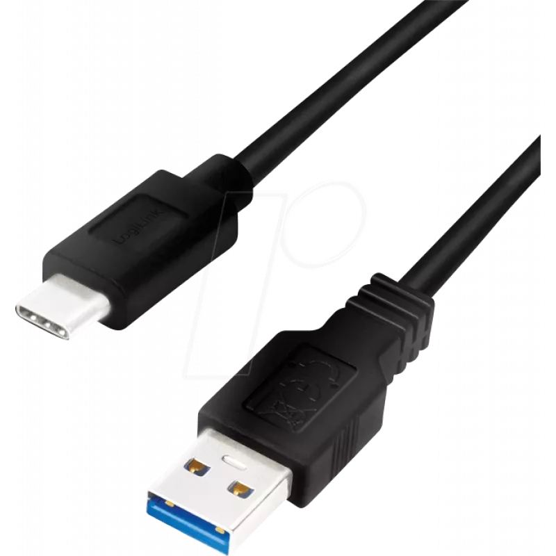 Logilink - Kabel USB - USB Typ A (W) do USB-C (M) - USB 3.2 Gen 1 - 3 A - 1 m - Czarny (CU0168)