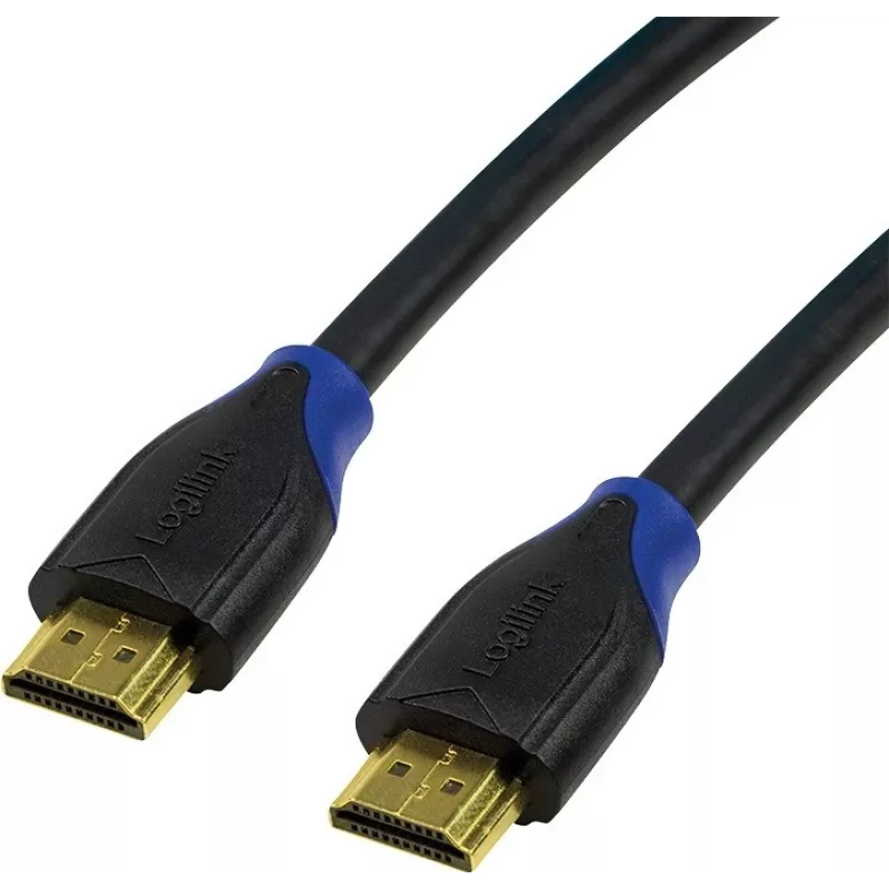 LogiLink CH0065 Kabel HDMI 4K UHD 7.5m Czarny Audio Return Ch Gold