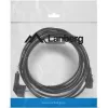Kabel zasilający LANBERG CA-C13C-11CC-0050-BK — 5 m, złącze C13 do CEE7/7, kątowe C13