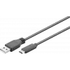 Wentronic goobay - Kabel USB - USB-C (M) do USB Type A (M) - USB 3.1 Gen 2 3 A - 50cm - Okrągły - Czarny (41073)