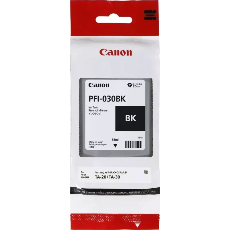 Canon PFI-030BK wkład atramentowy 1 szt. Oryginalny Czarny