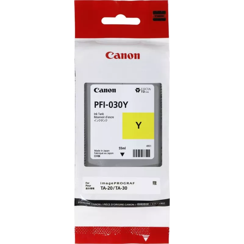 Canon PFI-030Y wkład atramentowy 1 szt. oryginalny żółty