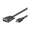 Goobay | Kabel DVI-D/HDMI, niklowany | 50580 | DVI-D męski Single-Link (18+1 pin) | HDMI męski (typ A) | 2 m