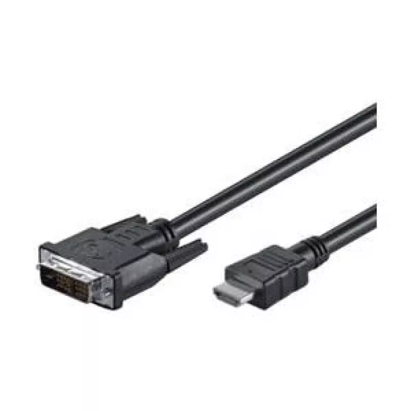 Goobay | Kabel DVI-D/HDMI, niklowany | 50580 | DVI-D męski Single-Link (18+1 pin) | HDMI męski (typ A) | 2 m