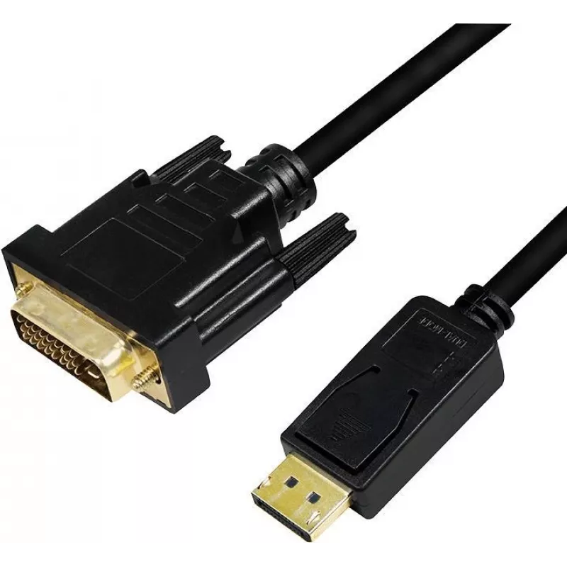 adapter kablowy wideo LogiLink CV0132 DisplayPort na DVI 3m Czarny