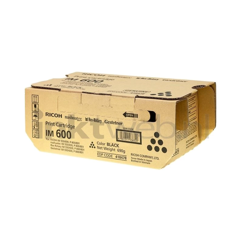 Ricoh 418478 wkład z tonerem 1 szt. Oryginalny czarny