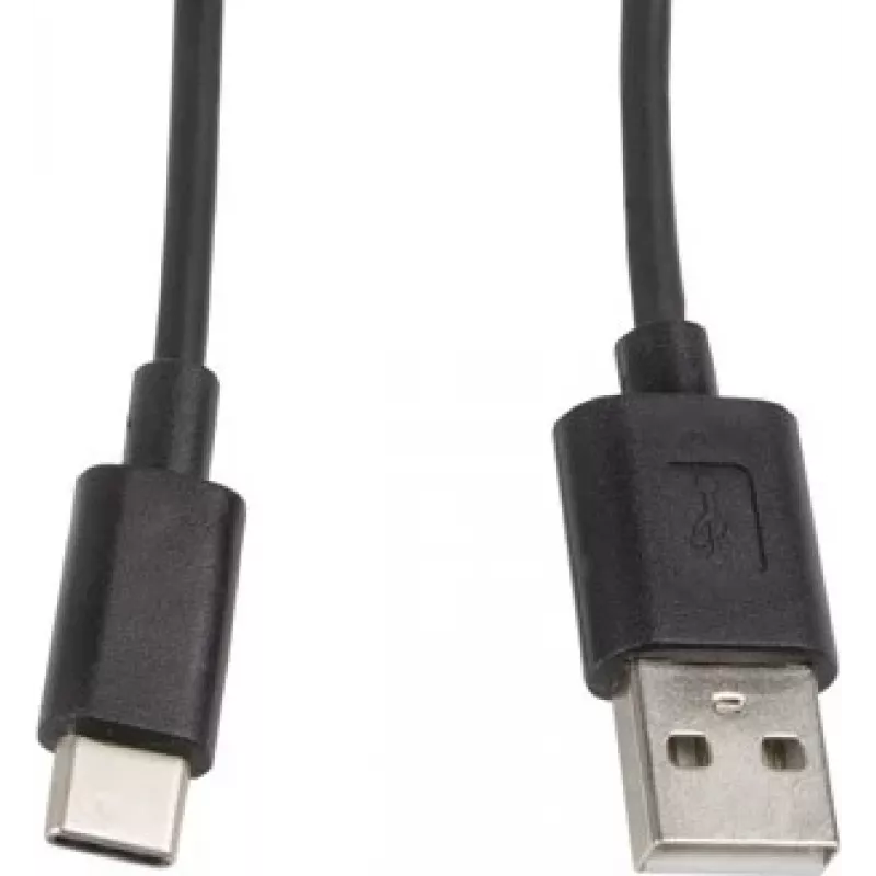 Kabel Lanberg CA-USBO-10CC-0010-BK (USB 2.0 męski - USB 2.0, USB, Type C męski, 1m, Czarny) (CA-USBO-10CC-0010-BK)