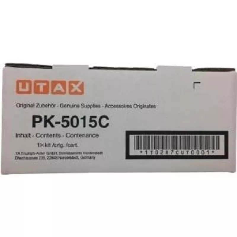 Utax 1T02R7CUT0/PK-5015C Zestaw tonerowy cyjan. 3K stron ISO/IEC 19752 dla TA