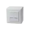 LogiLink NP0035A gniazdo sieciowe natynkowe, 2× RJ45, CAT5e, ekranowane, białe