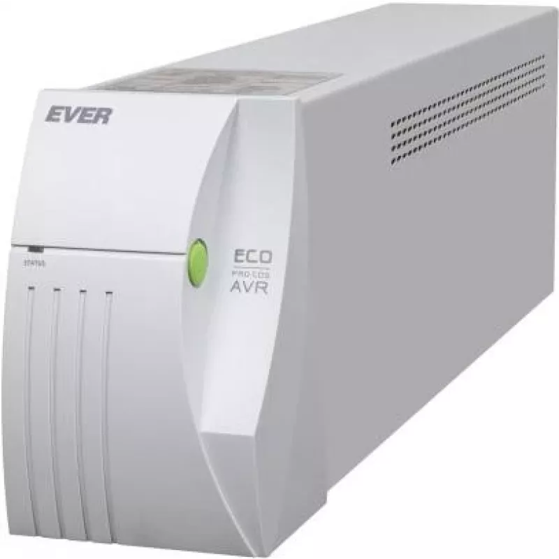 EVER ECO Pro 1000 AVR CDS - UPS - AC 230 V - 650 Watt - 1000 VA 5 Ah - USB - Gniazda wyjściowe: 2 - Biały