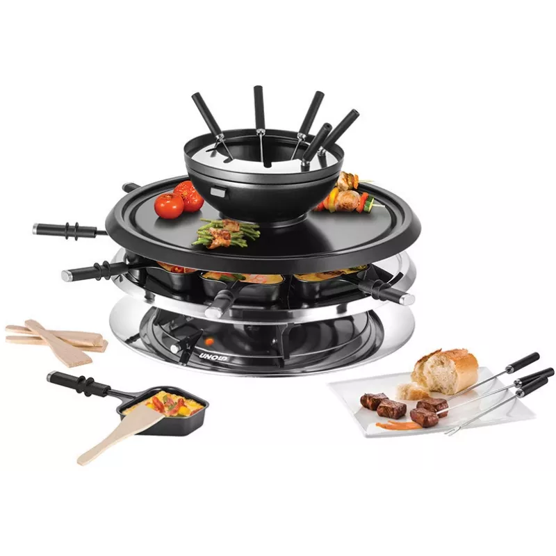 Grill raclette Unold 48726 na 8 osób 1300 W Czarny, Stal nierdzewna