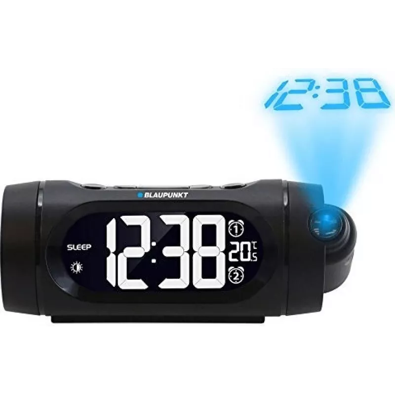 Clock Radio Blaupunkt CRP9BK, FM PLL, Projector, USB Charging, Temperature Inside (CRP9BK)