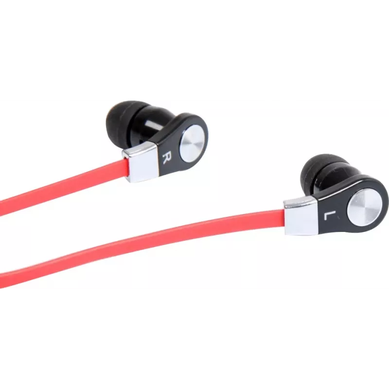 MAGICSOUND DS-2 - SŁUCHAWKI STEREO Z MIKROFONEM, CZARNO-CZERWONE