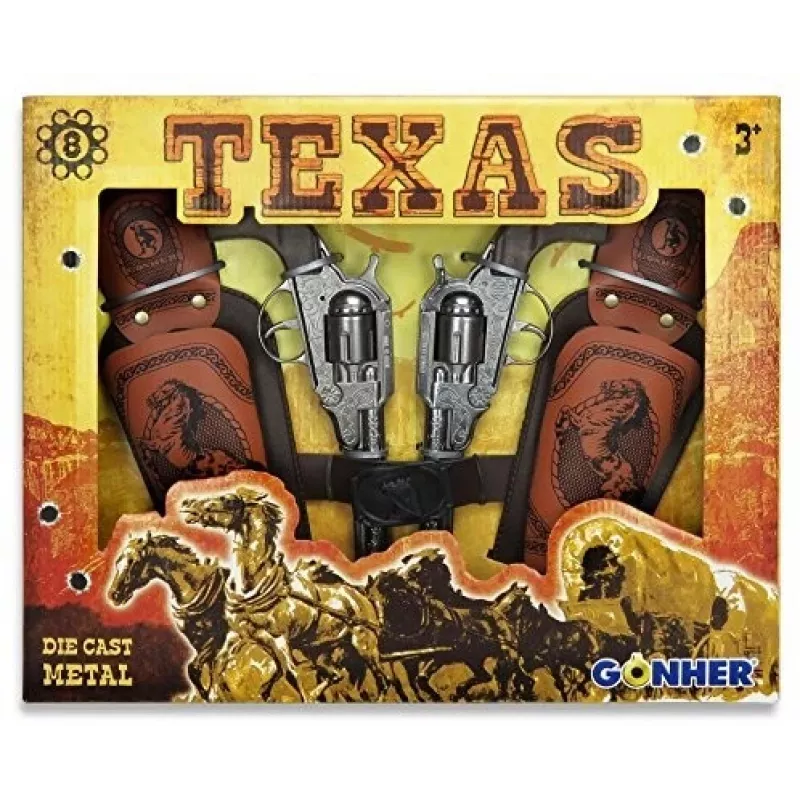 Gonher Zestaw Texas Rewolwer 8 Strzałów (234/0)