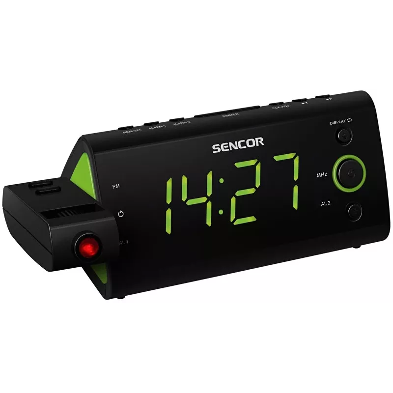 SRC 330GN Radiobudzik z projektorem czasu