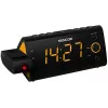 Zegar radiowy SENCOR SRC 330 OR — radiowy zegar FM z wyświetlaczem LED 1,2 cala, podwójnym budzikiem, czerwoną projekcją 180°, temperaturą wewnętrzną, podtrzymaniem bateryjnym