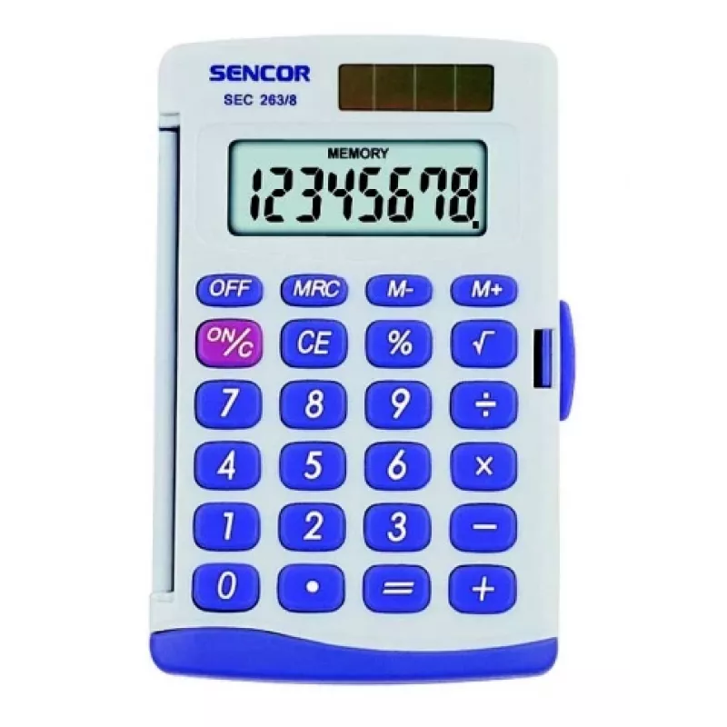 Kalkulator podstawowy Sencor SEC 263/8 Pocket Szary