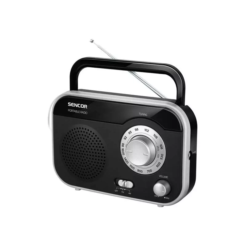 Radio SENCOR SRD 210 BS, czarno-srebrne