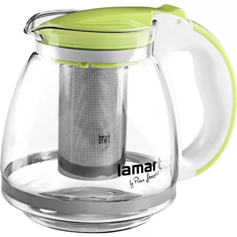 Szklany zaparzacz Lamart LT7028 Zielony Przezroczysty Średnica 13 cm Wysokość 155 mm