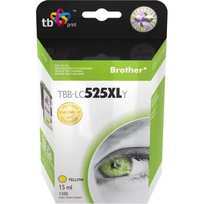 Tusz do Brother LC529/53 9 TBB-LC525XLY żółty