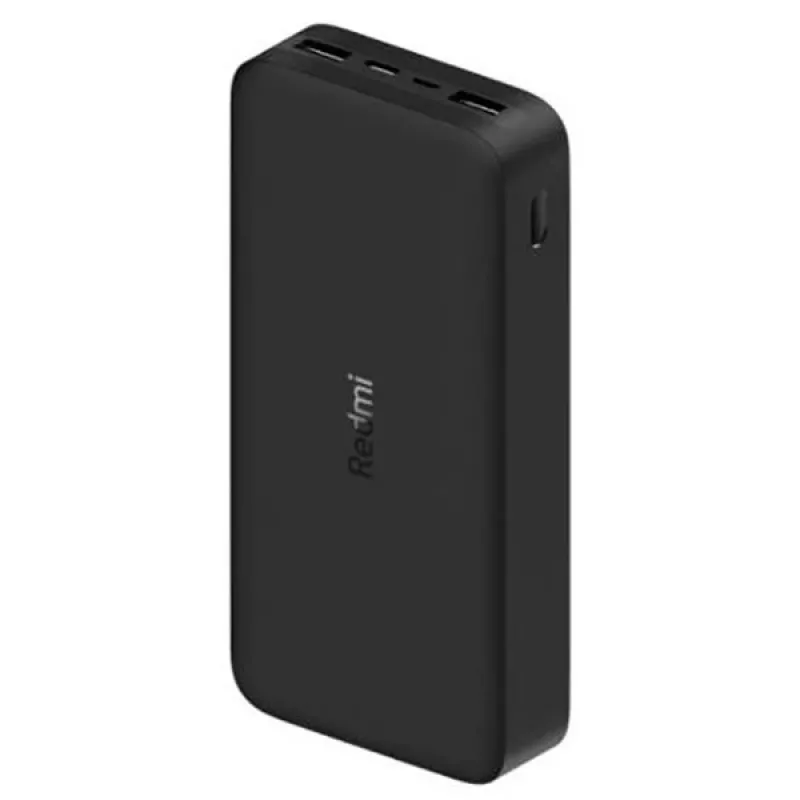 Xiaomi Mi 20000mAh Redmi Power Bank: 2 porty USB-A, szybkie ładowanie dwóch urządzeń jednocześnie, podwójne wejście Micro-USB/USB-C, przenośna ładowarka do telefonów